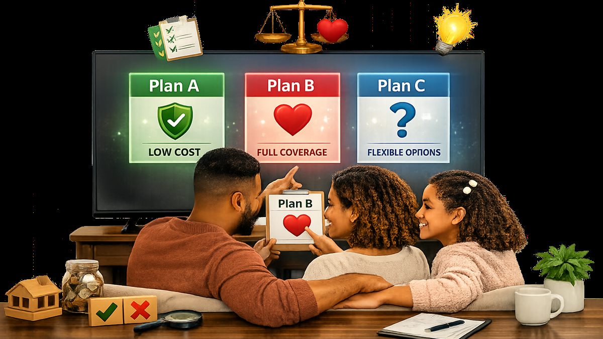 Family seated with a financial professional discussing protection planning.